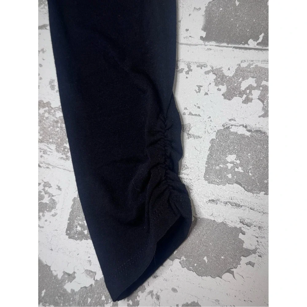 Old Navy Girls Black Built-In Tough Ruched Ankle Leggings Size L 10-12